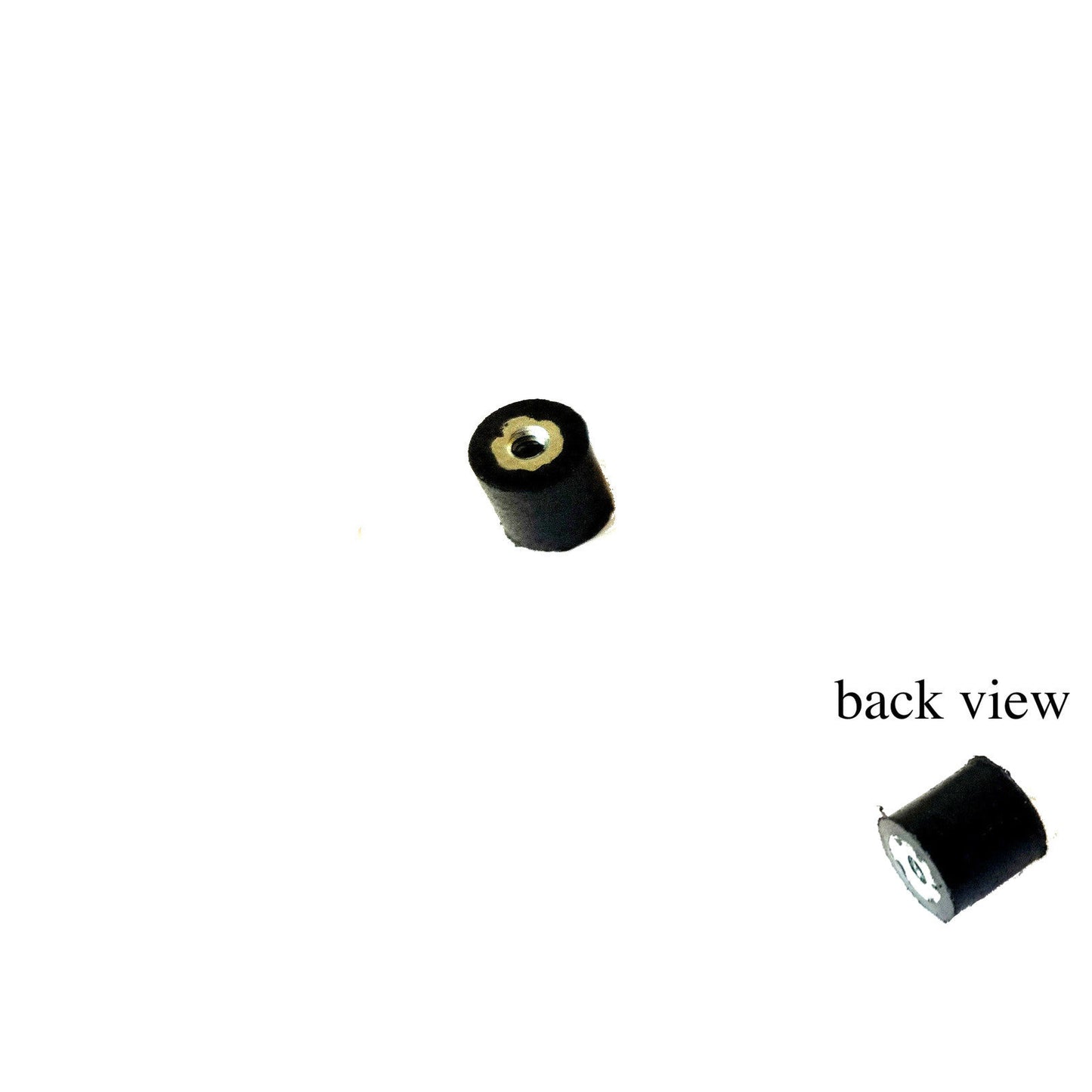 Rubber Vibration Isolator Mount Double Female #6-32 (7/16 Dia x 7/16" Ht) Elginscrewsandbolts