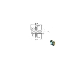 Vibration Isolation Mount (1 Dia x 1/4 Thk) 1/4-20 x 1/4 Top, 3/8 Bottom Stud Elginscrewsandbolts